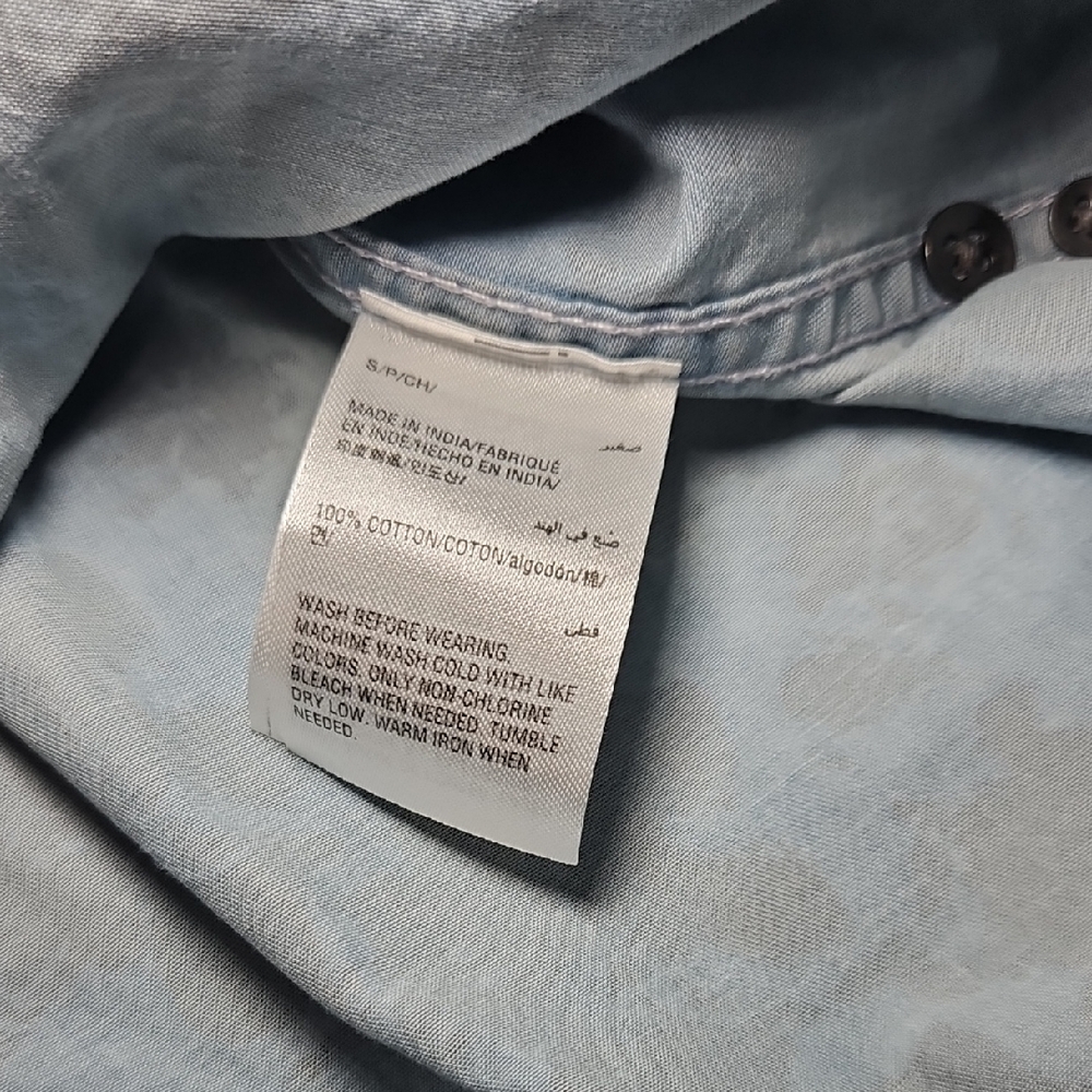 INC International Concepts Coastal Wash Floral Button Down Shirt – Size Small - Picture 6 of 7